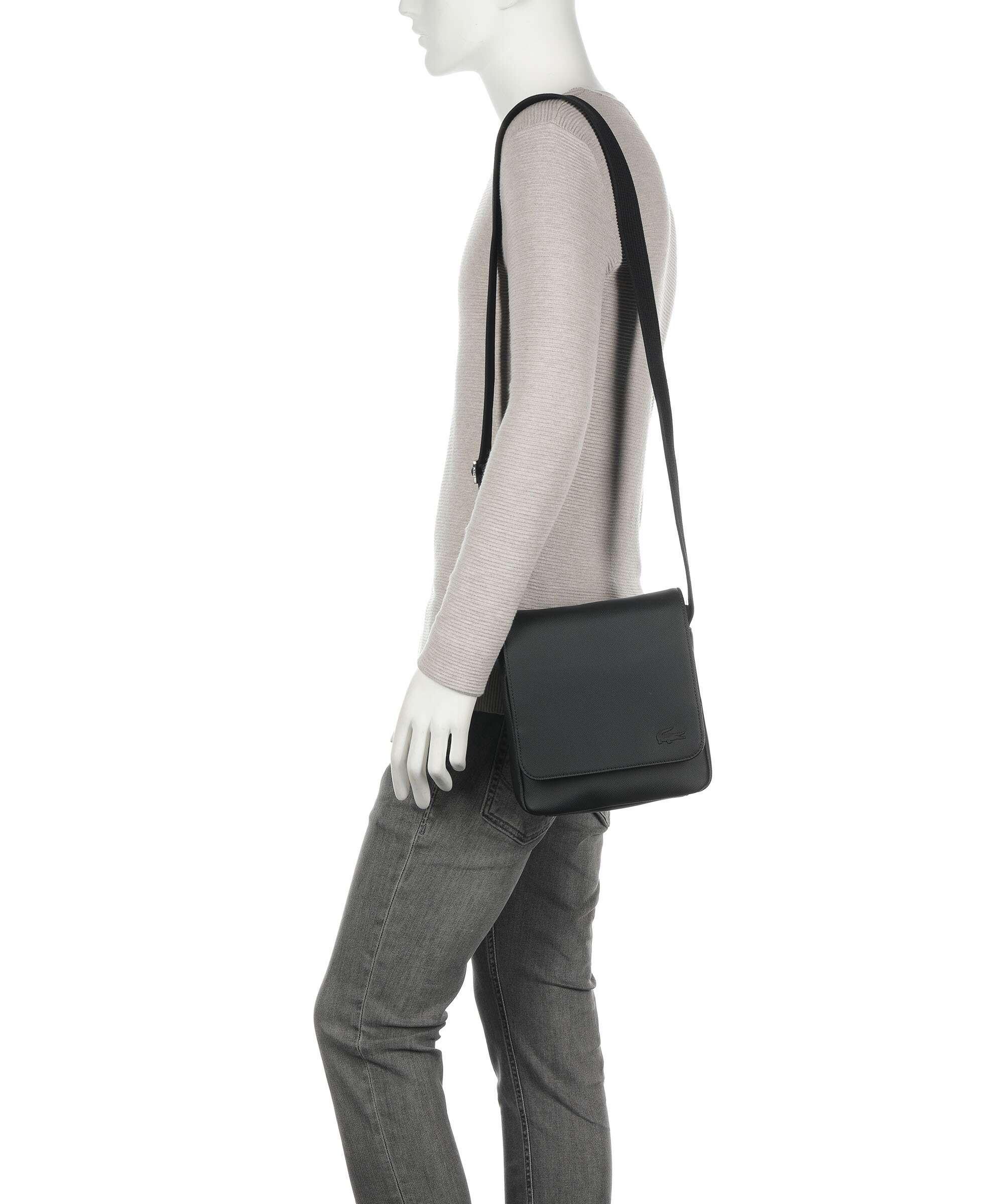 Lacoste Mens Classic Crossbody bag noir