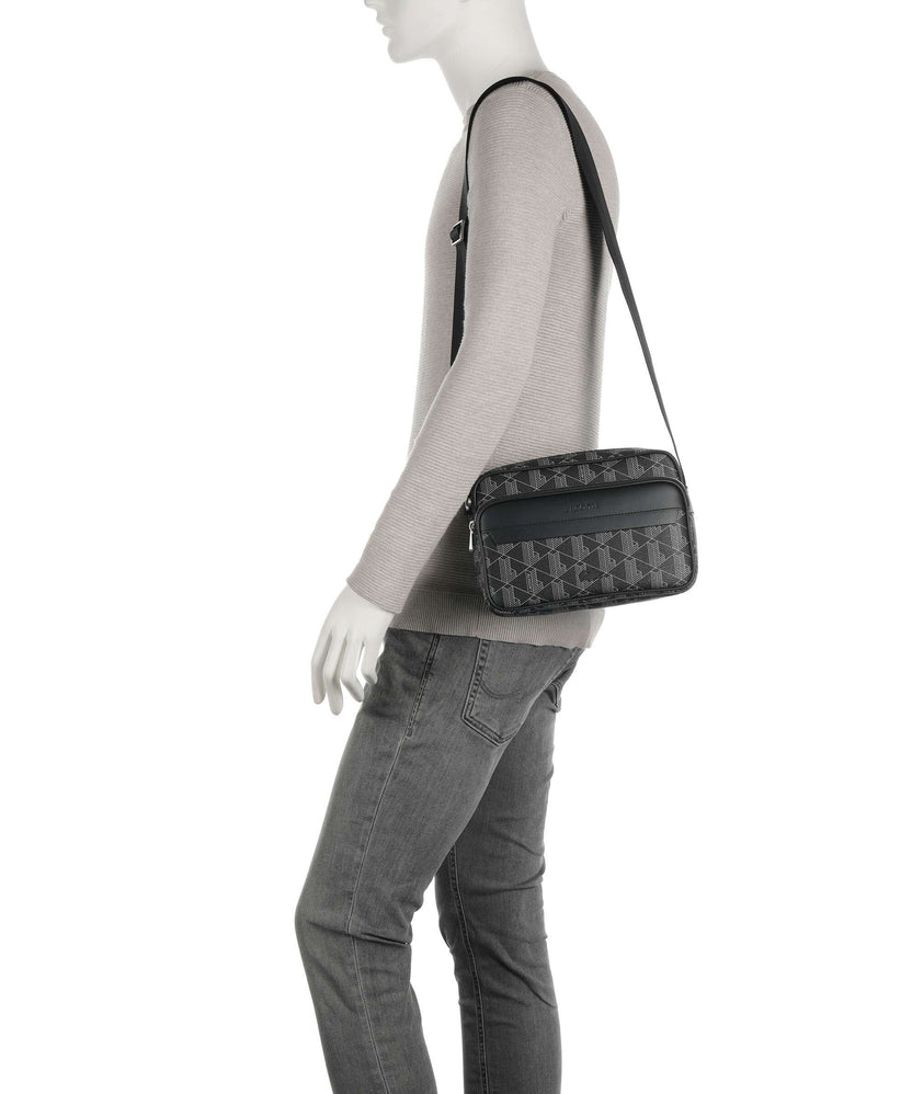 Lacoste The Blend Crossbody bag monogram noir/gris