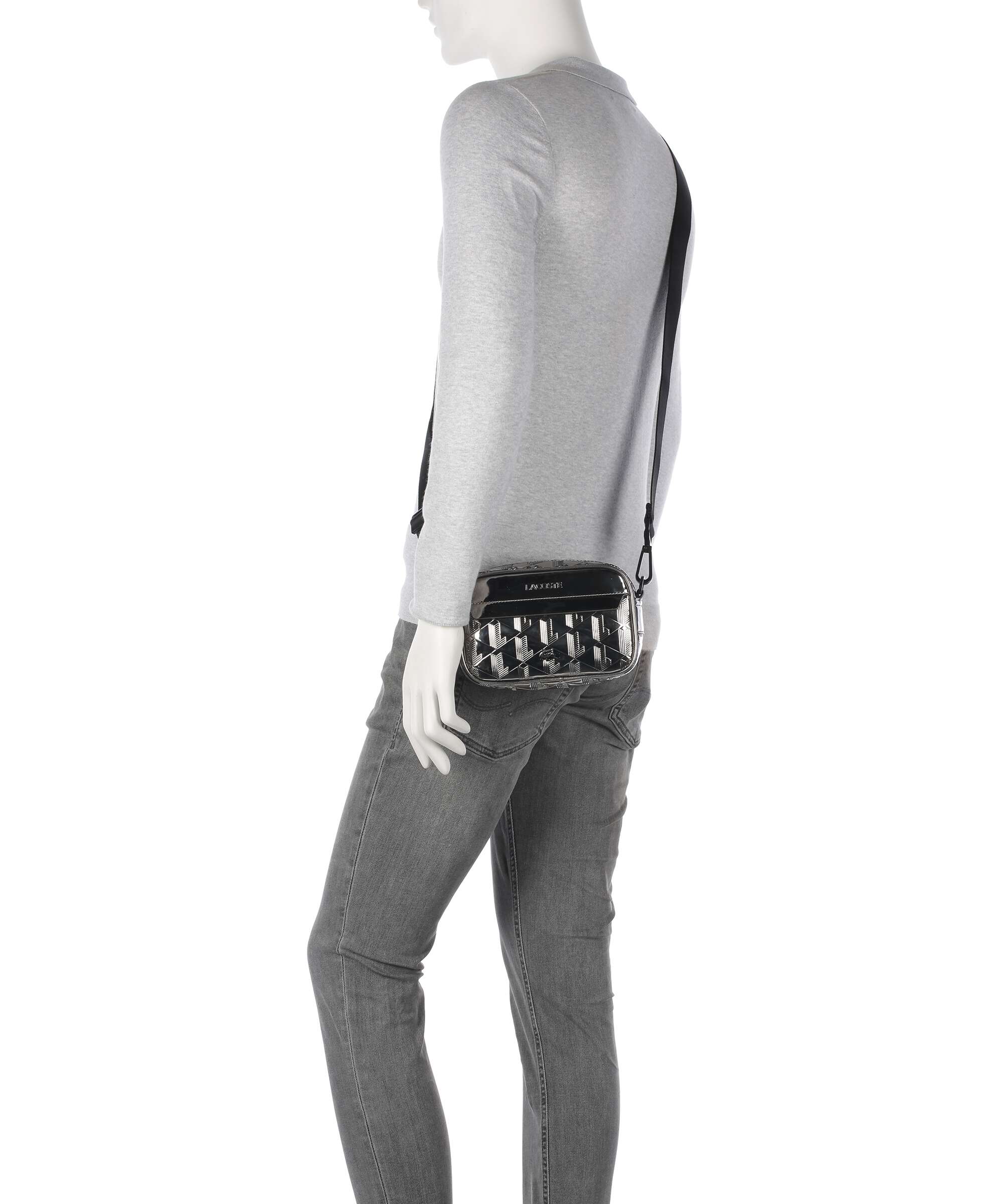 Lacoste The Blend Crossbody bag silver/black