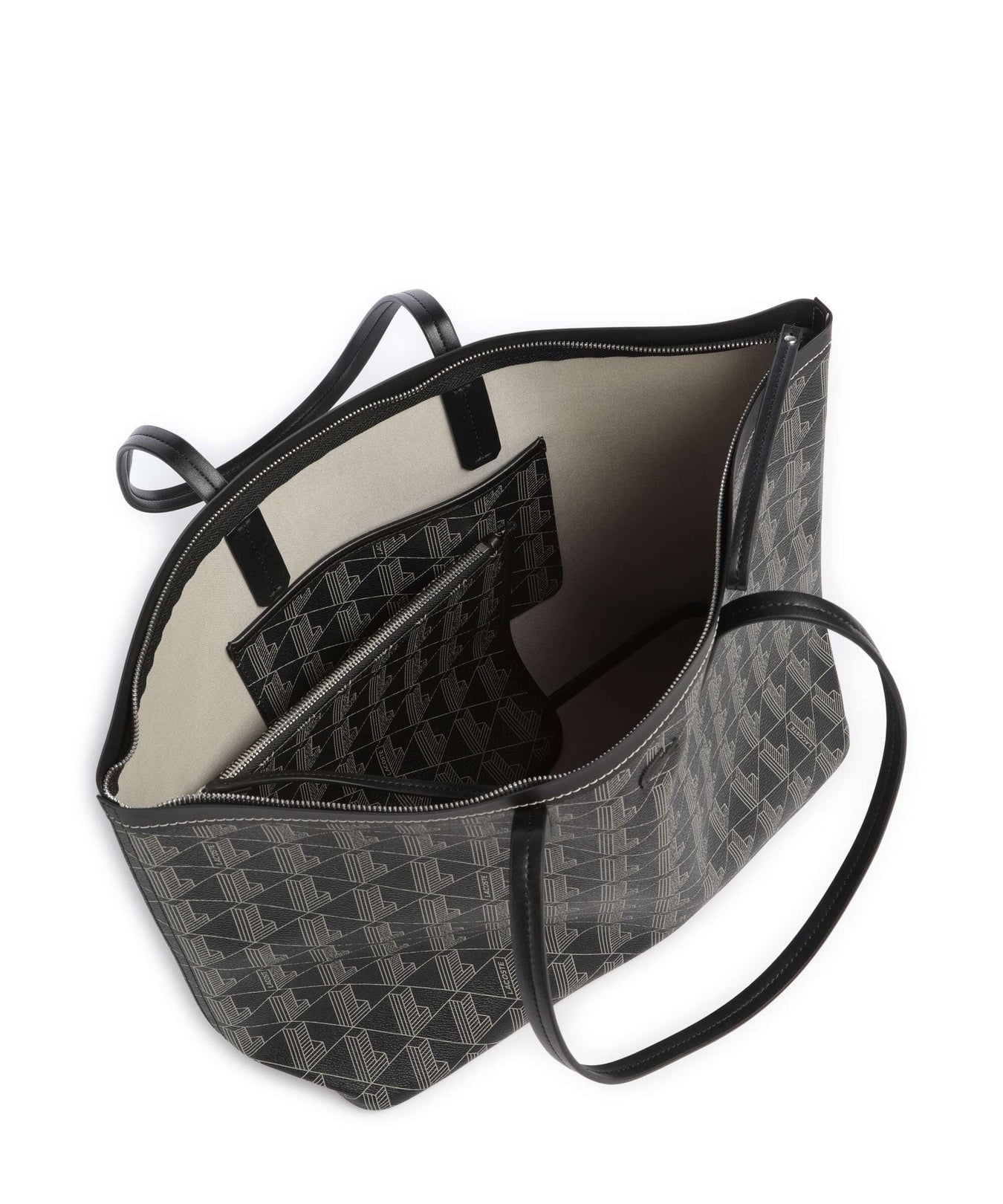 Lacoste Zely Tote bag mono noir/beige