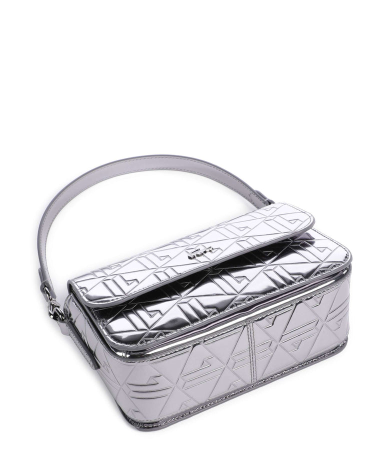 Lacoste Holiday Shoulder bag shiny dark silver