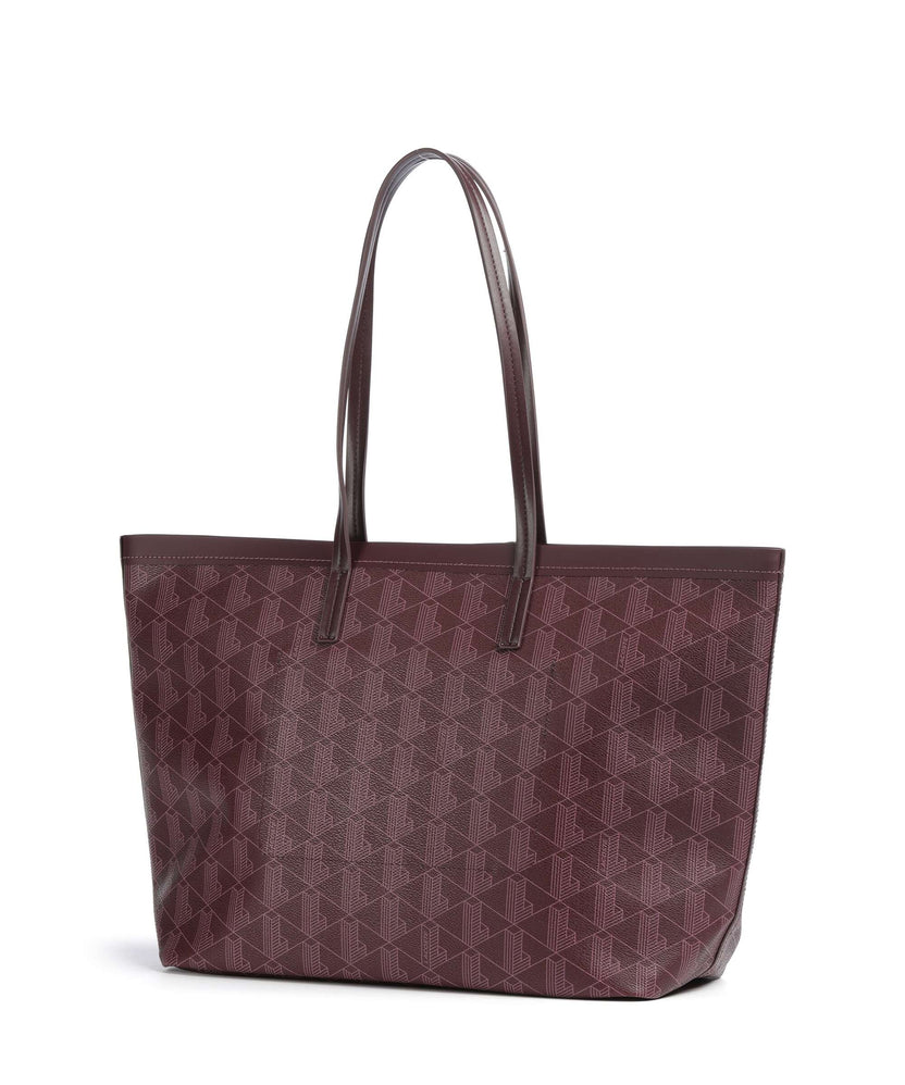 Lacoste Zely Tote bag mono winetasting damson