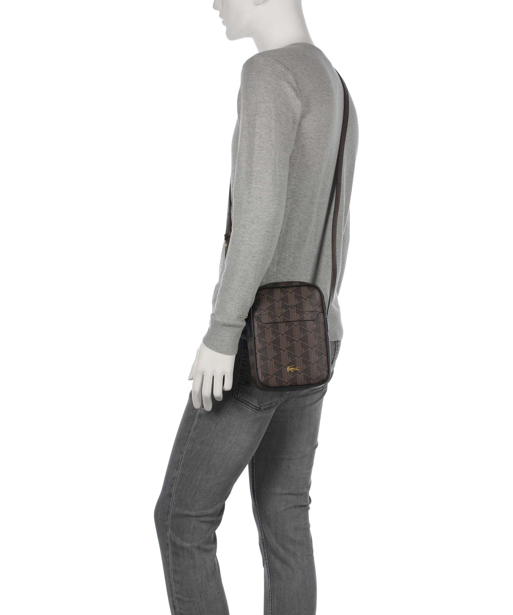 Lacoste The Blend Crossbody bag mono slate black shitake