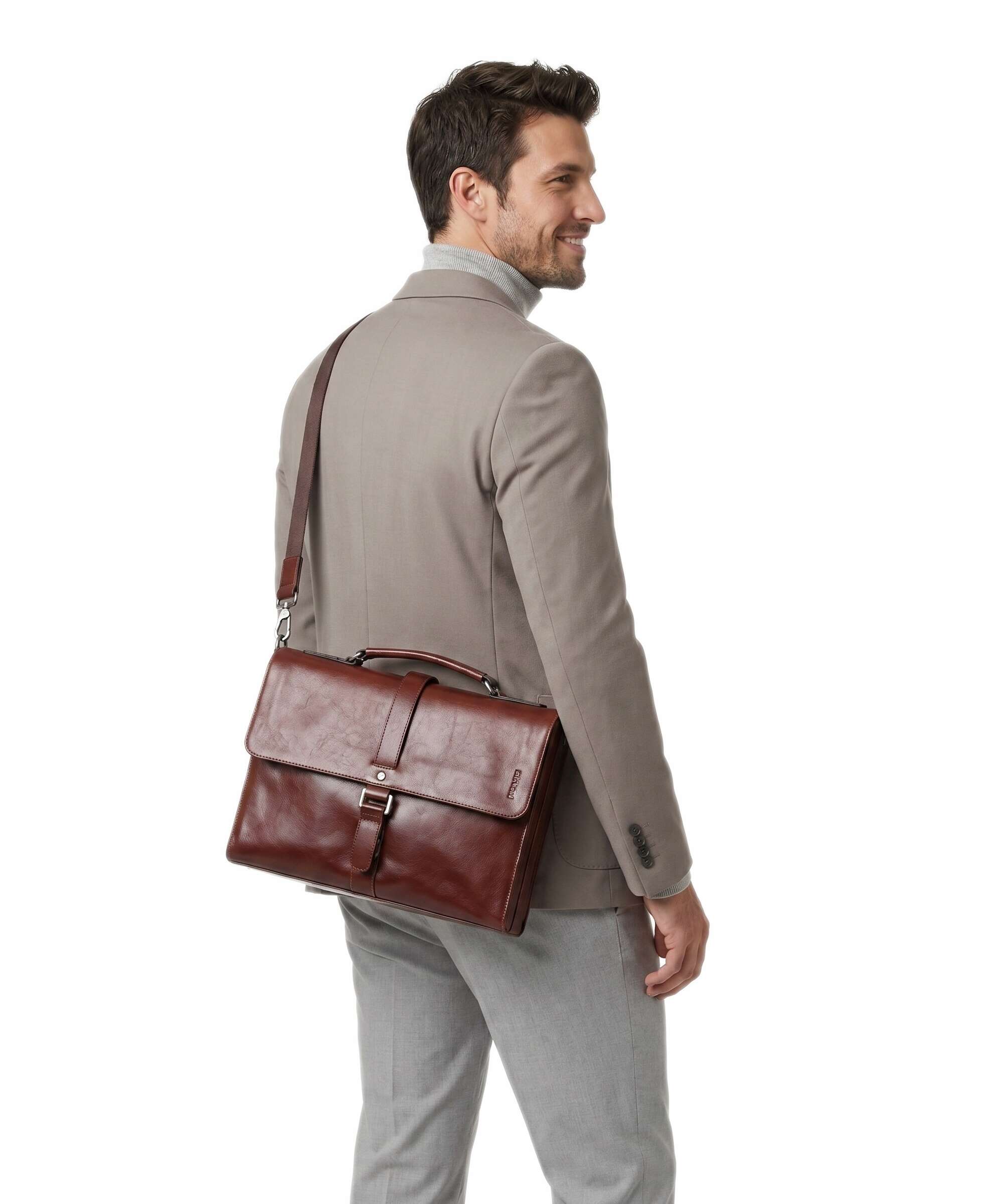 Picard Buddy Briefcase cognac