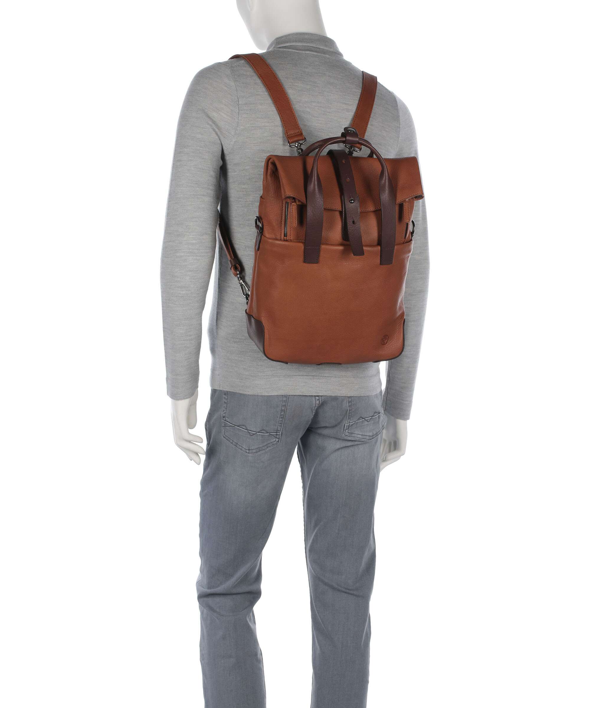 Harold's Mount Ivy Rolltop backpack cognac/braun