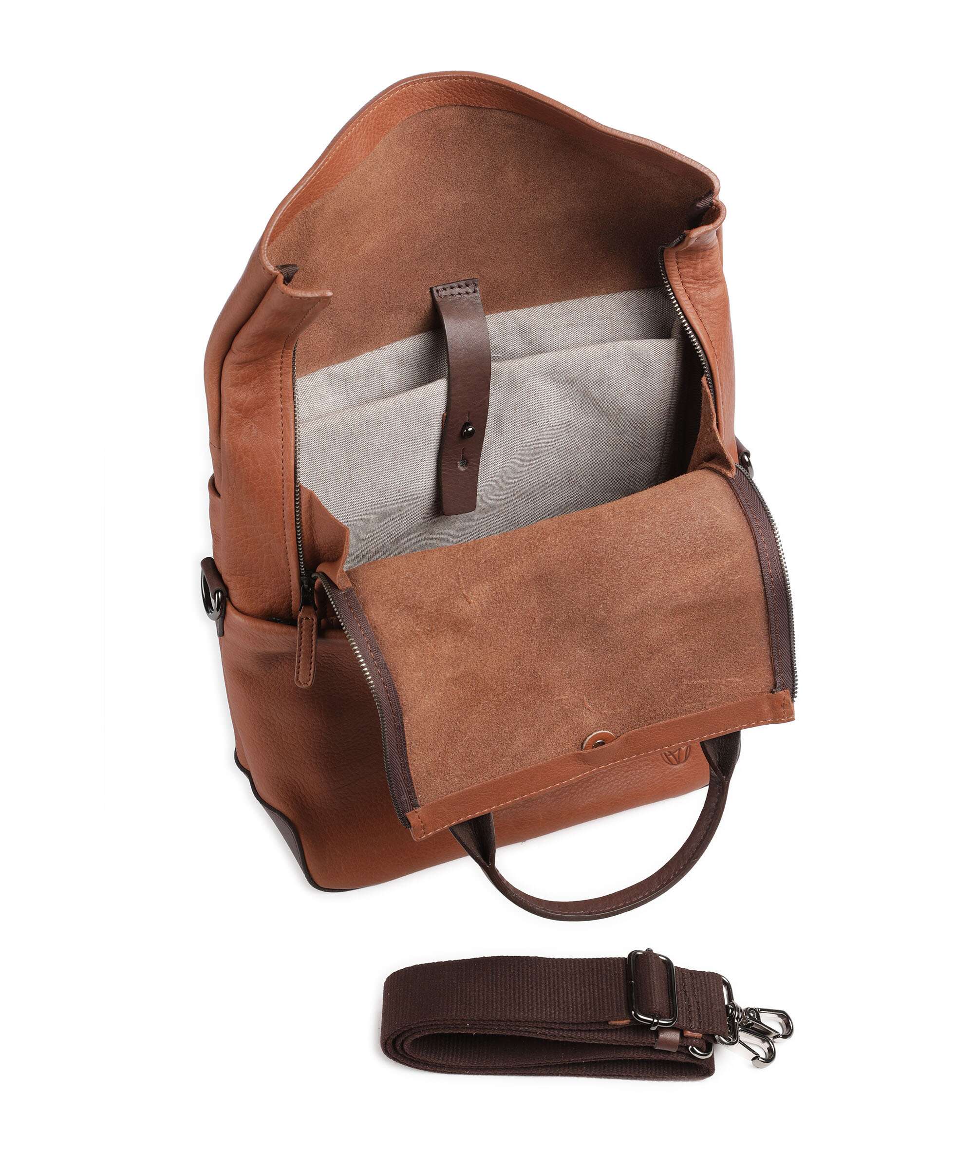 Harold's Mount Ivy Rolltop backpack cognac/braun