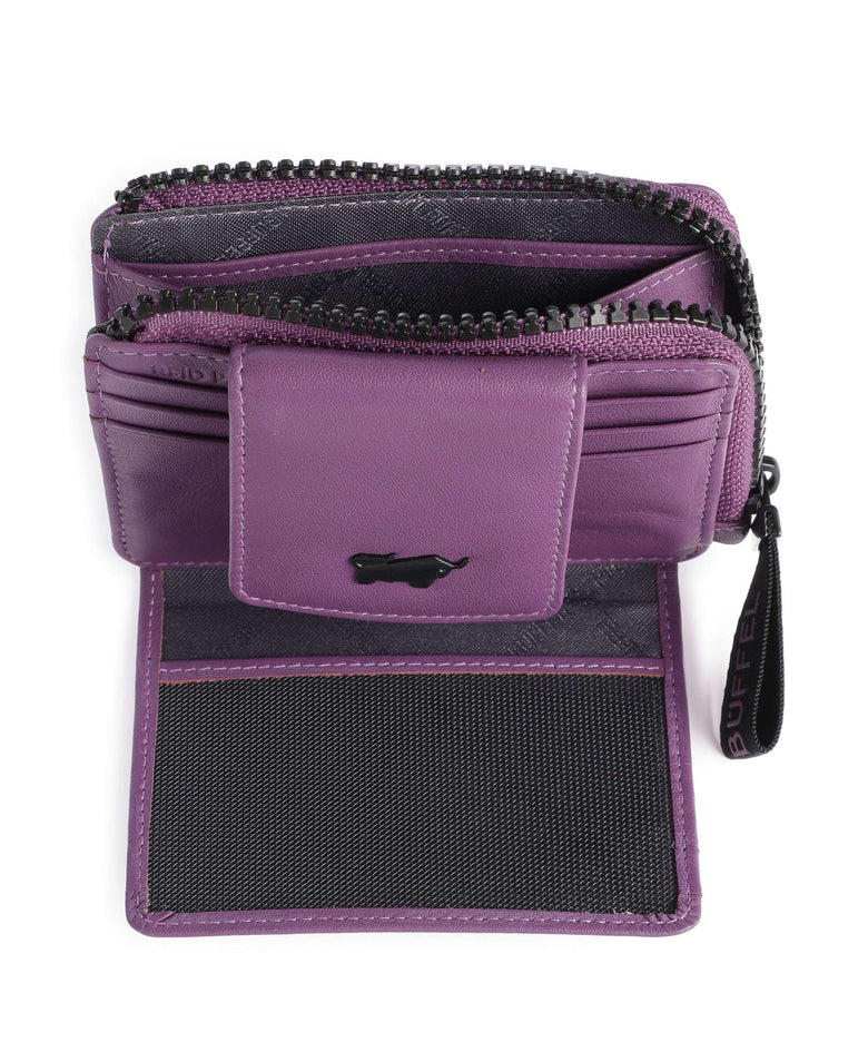 Braun Büffel Capri RFID Credit card holder viola
