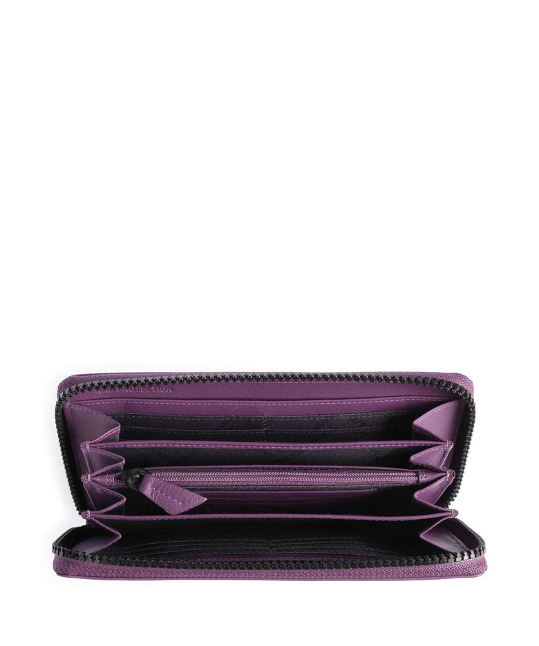 Braun Büffel Capri RFID Wallet viola