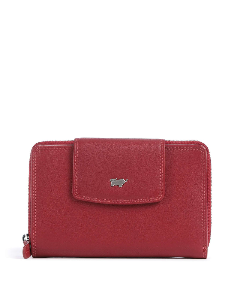 Braun Büffel Golf RFID Wallet rot