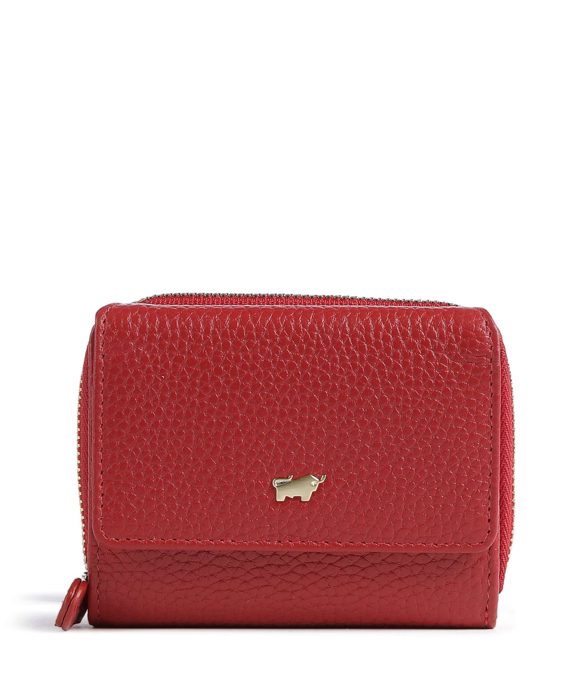 Braun Büffel Asti Wallet red