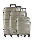 Travelite Air Base 4-Rollen Trolley Set champagner