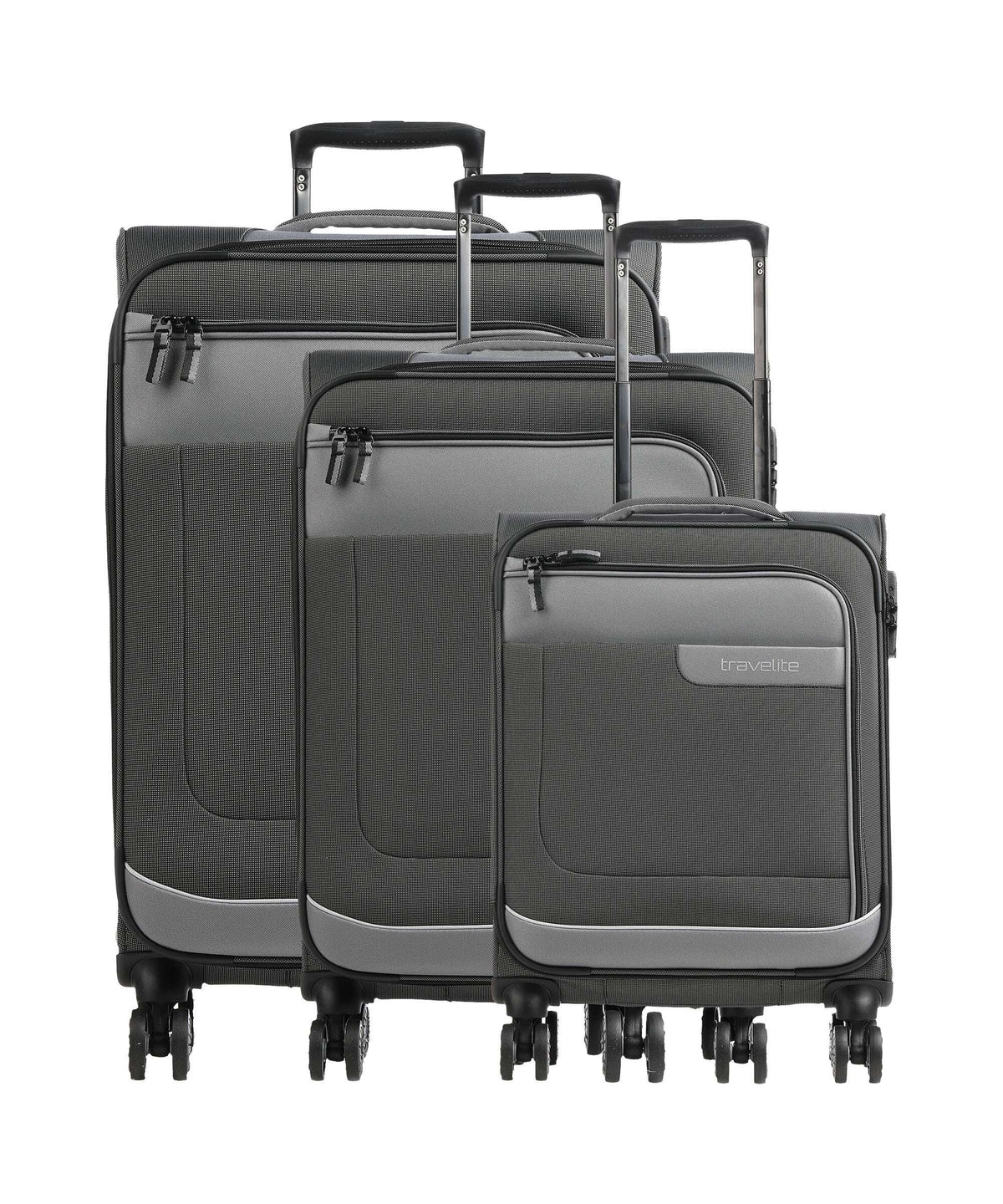 Travelite Viia Suitcase set (4 wheels) schiefer