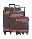 Travelite Viia 4-Rollen Trolley Set frühlingsrose