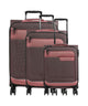Travelite Viia 4-Rollen Trolley Set frühlingsrose
