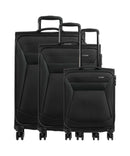 Travelite Chios 4-Rollen Trolley Set schwarz