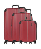 Travelite City 4-Rollen Trolley Set rot