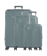 Travelite Elvaa 4-Rollen Trolley Set Blaugrau