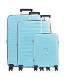 Travelite Orbita 4-Rollen Trolley Set türkis