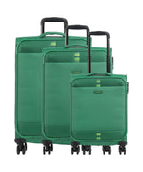 Travelite Rügen 4-Rollen Trolley Set grün