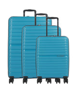 Travelite Trient 4-Rollen Trolley Set petrol