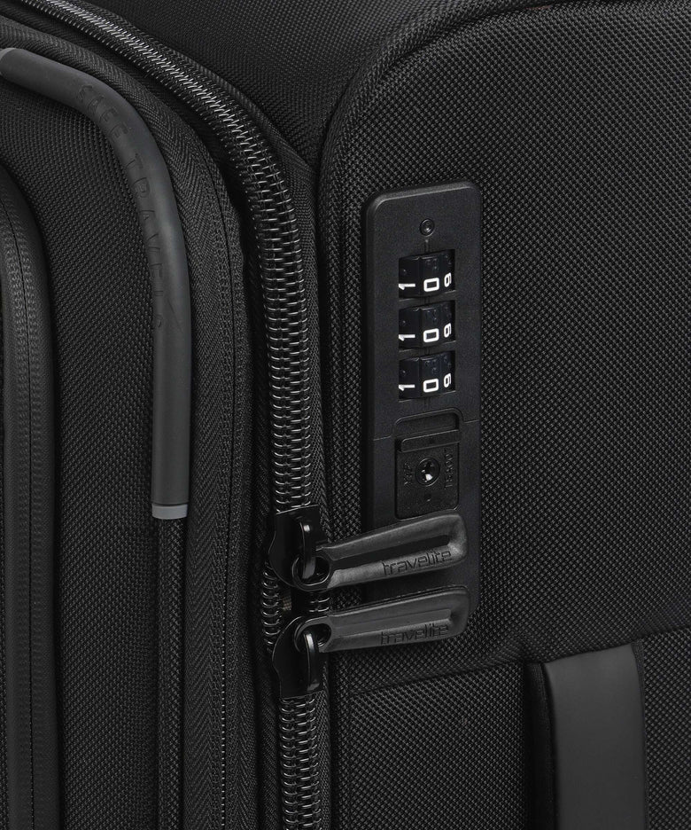 Travelite Crosslite Spinner (4 wheels) schwarz