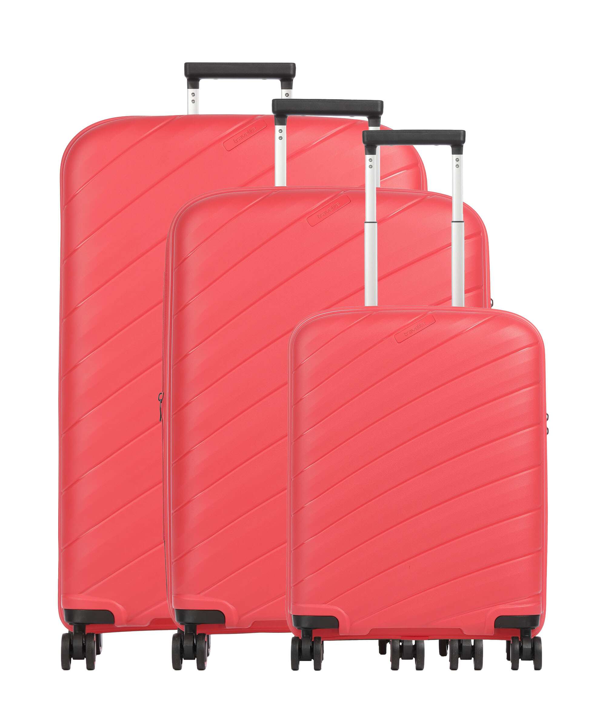 Travelite Burano Suitcase set (4 wheels) raspberry