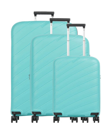 Travelite Burano Suitcase set (4 wheels) aqua