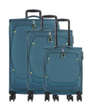 Travelite Umbria 4-Rollen Trolley Set petrol