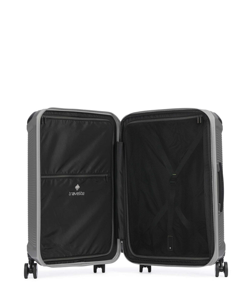 Travelite Millenium Suitcase set (4 wheels) silver