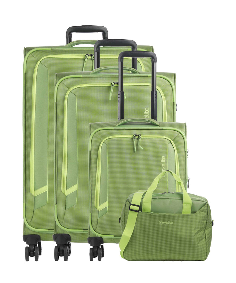 Travelite Corsiica Suitcase set (4 wheels) fresh green