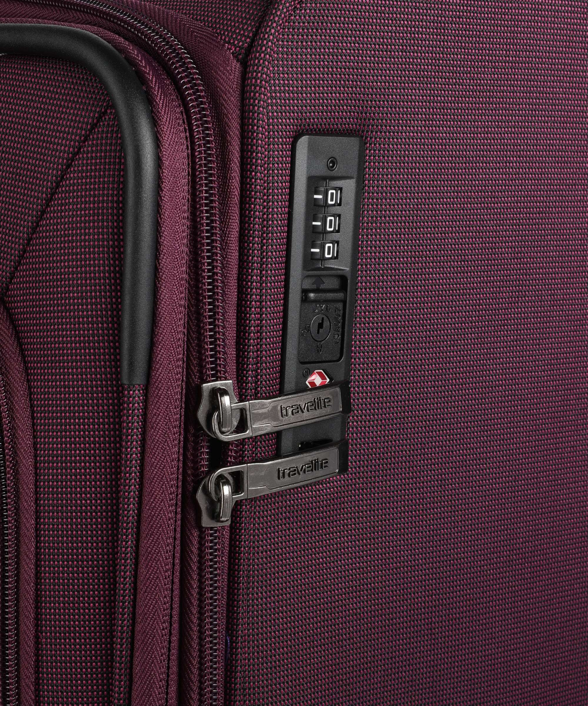 Travelite Cubis Suitcase set (4 wheels) berry