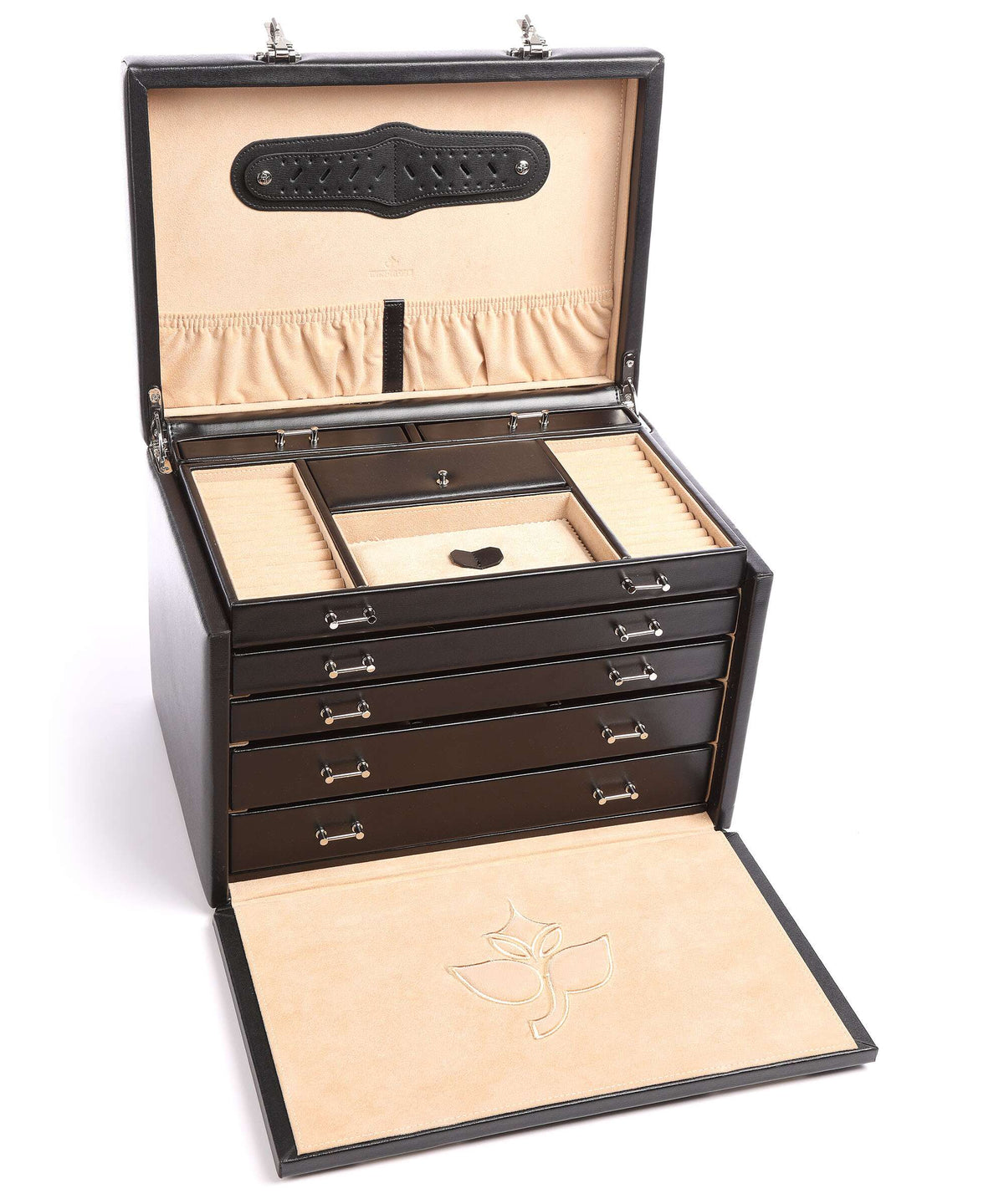 Windrose Ambiance 5 Etagen Jewelry box schwarz