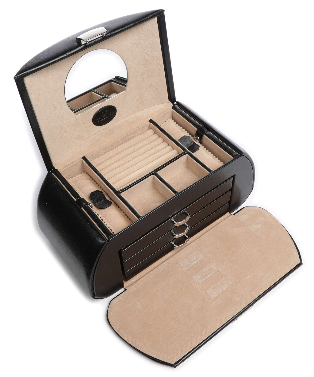 Windrose Merino Jewelry box schwarz