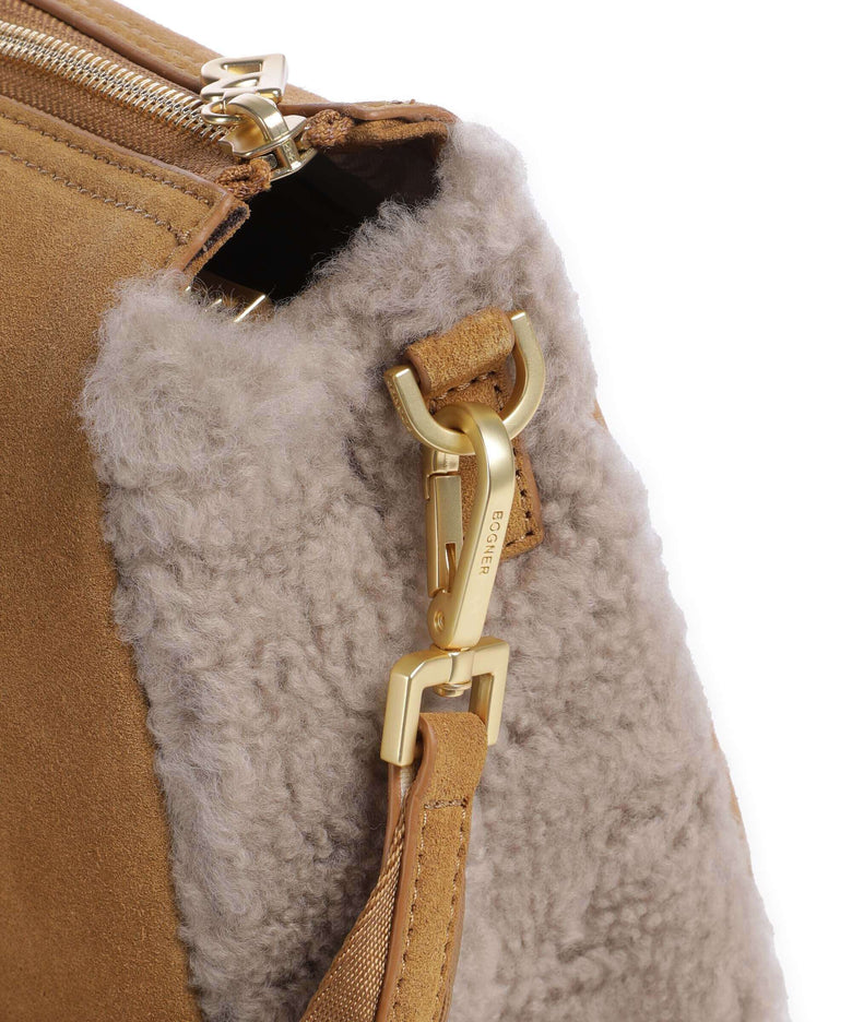 Bogner Banff Frisé Crossbody bag light brown