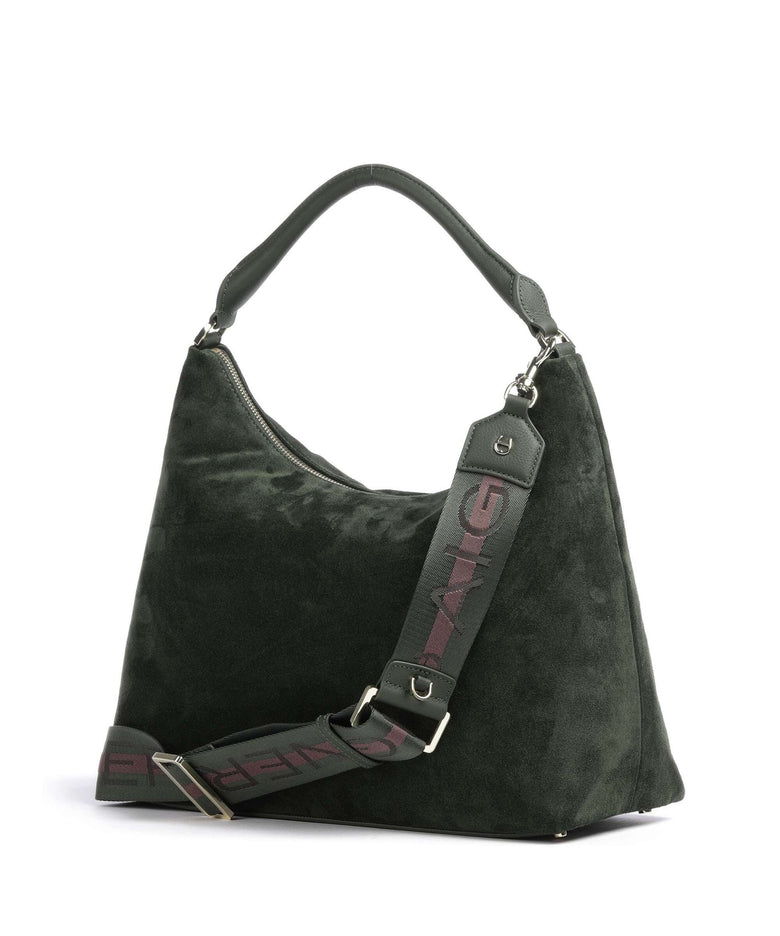 Aigner Zita M Hobo bag hunter green