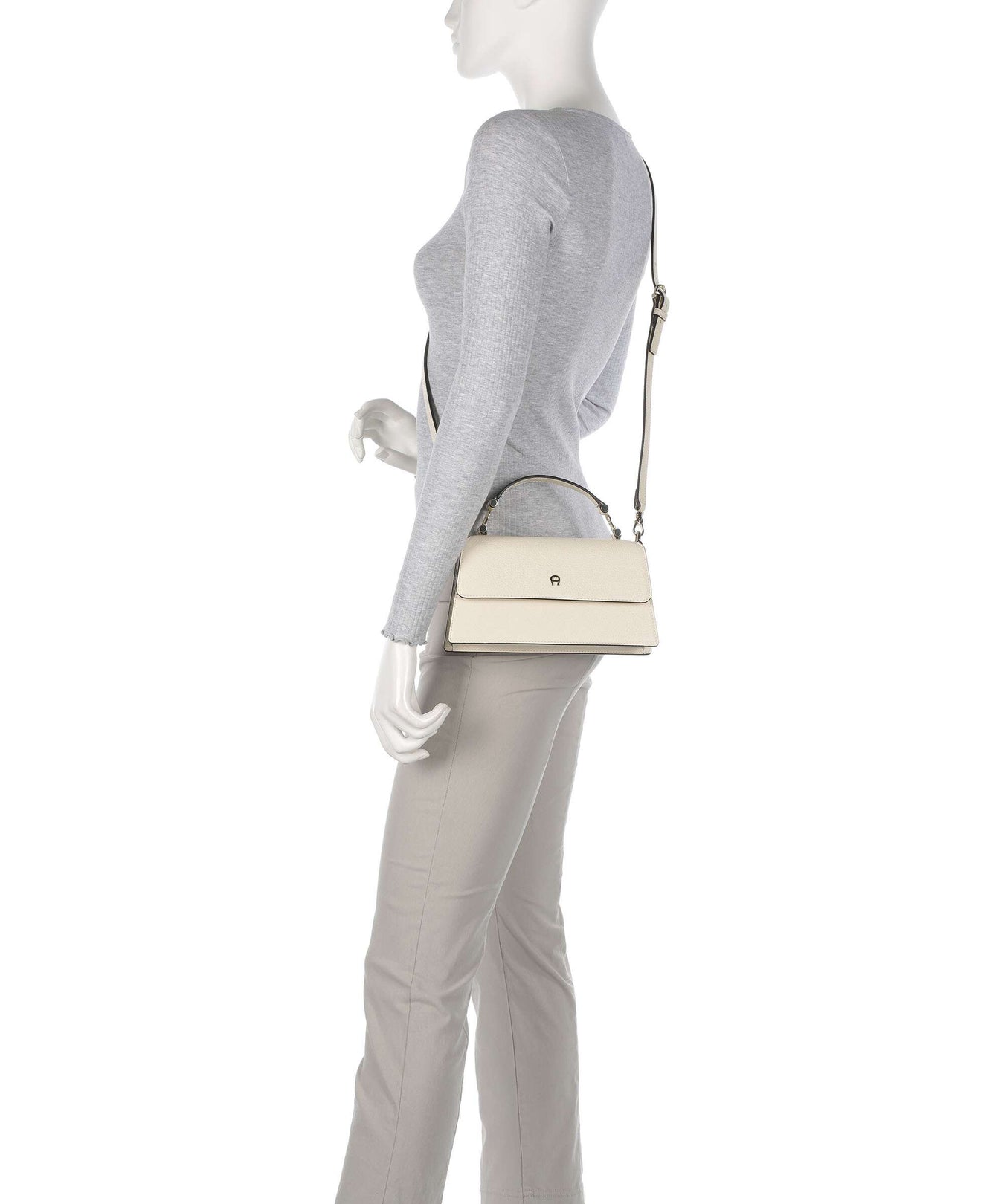 Aigner Delia S Crossbody bag macadamia white