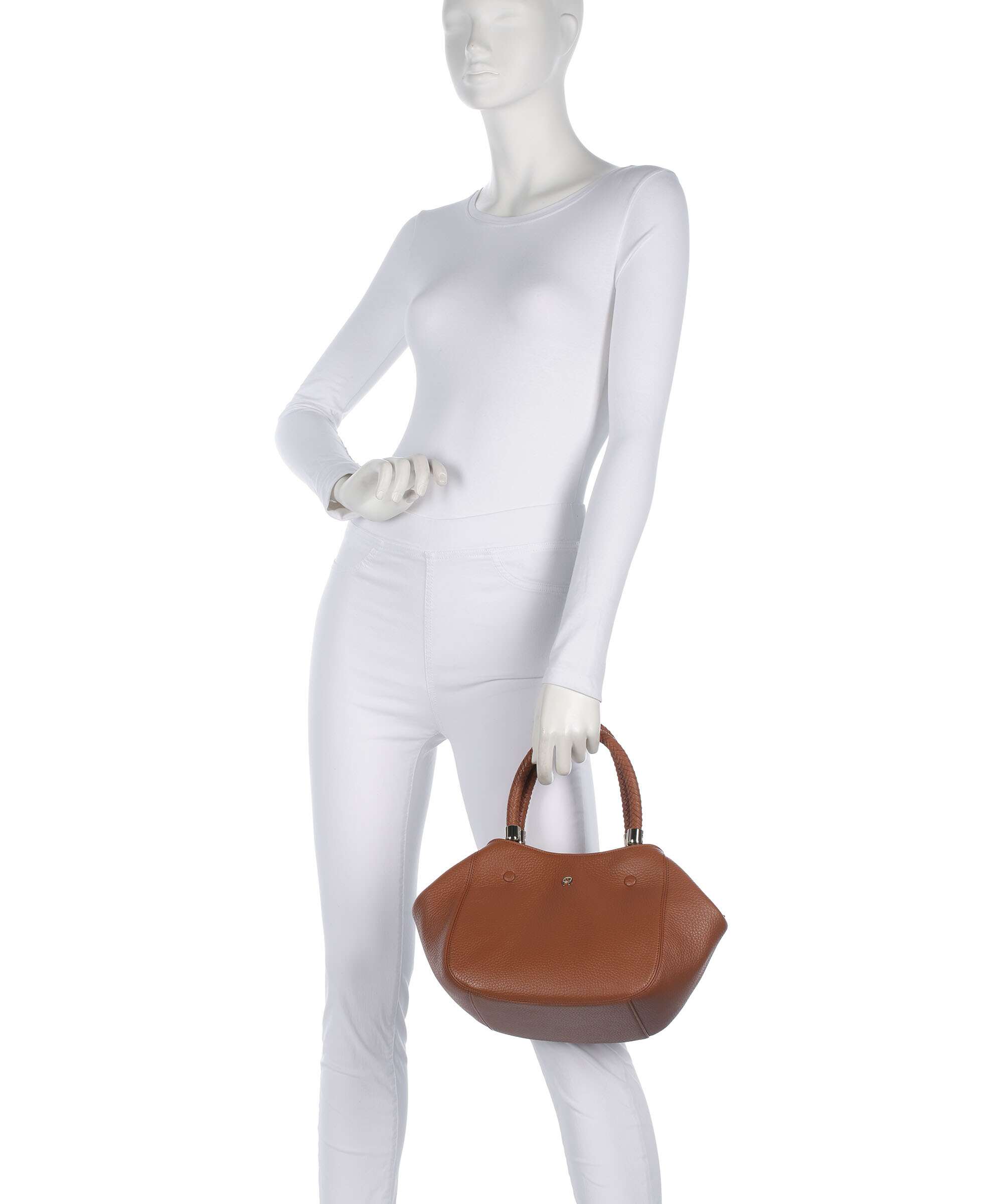 Aigner Carré Soft M Handbag cognac brown