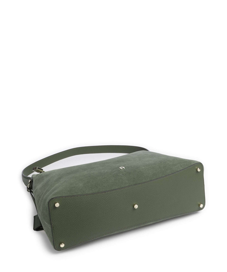 Aigner Delia L Hobo bag dark olive