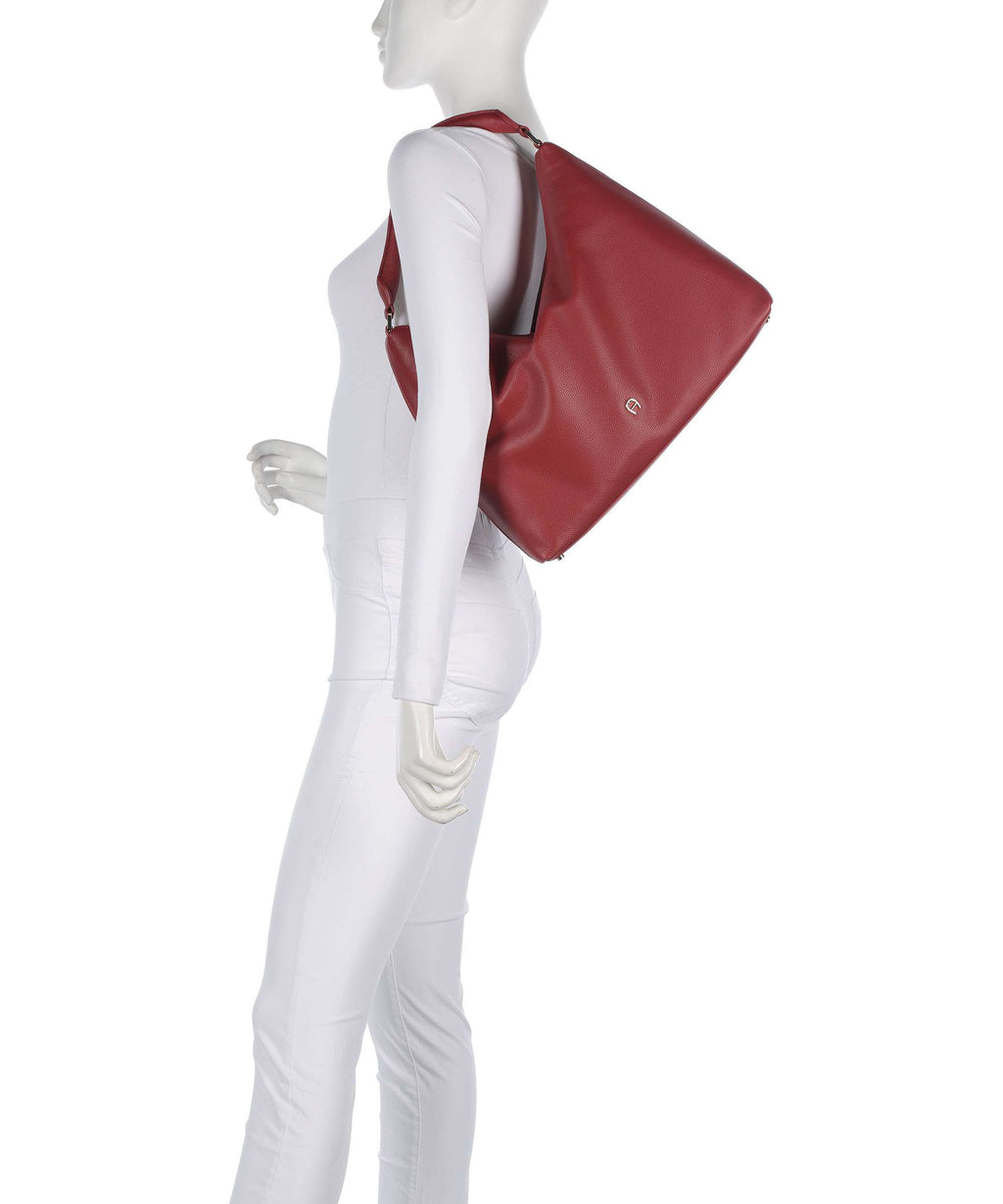 Aigner Zita M Hobo bag burnt red