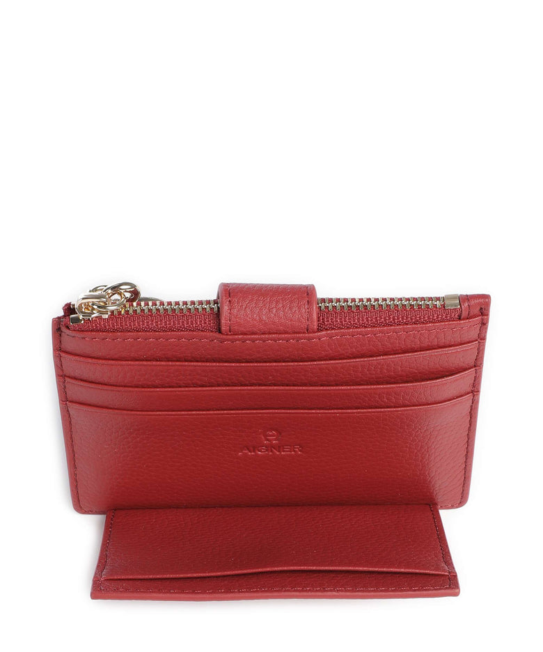 Aigner Zita Credit card holder burnt red