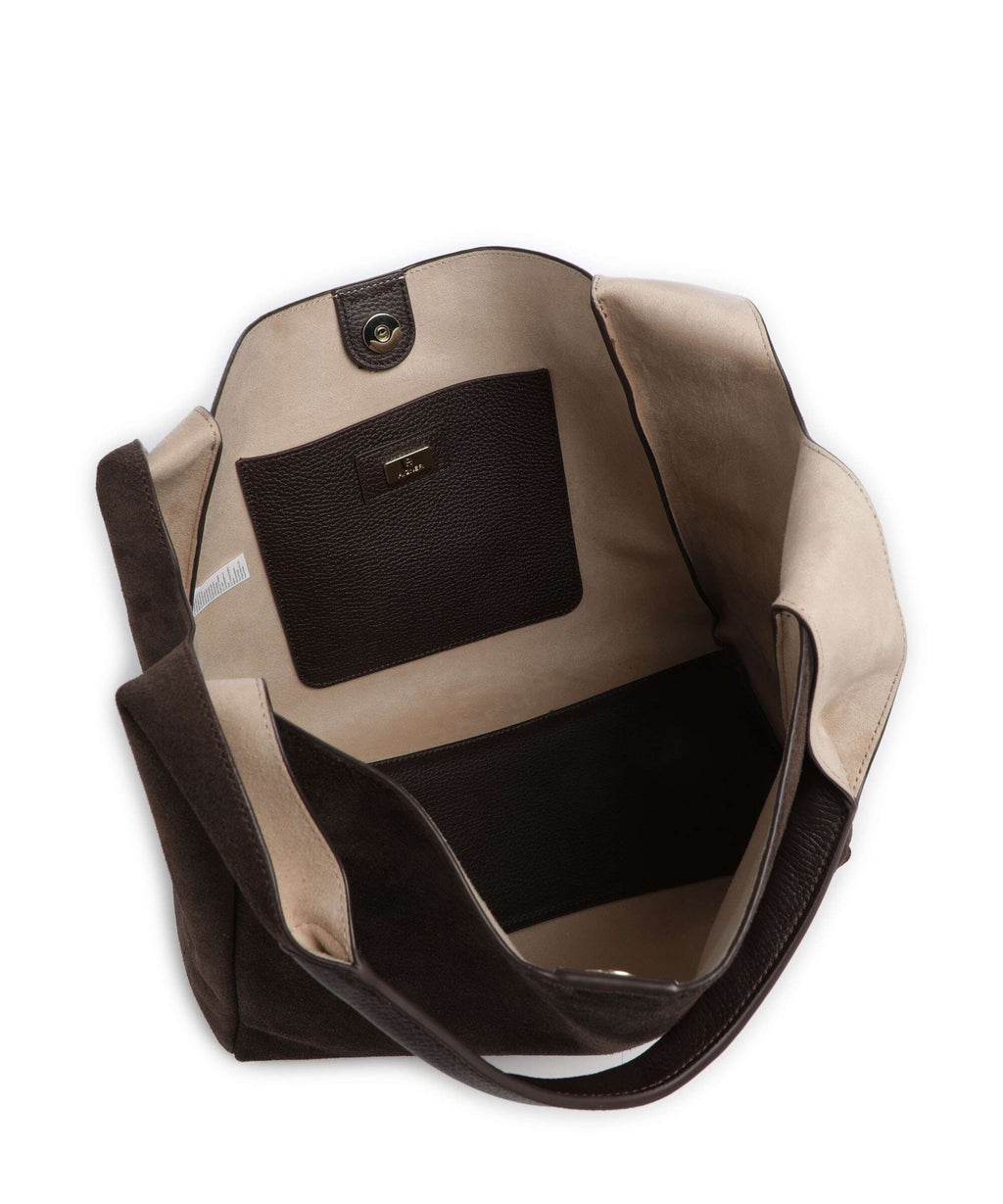 Aigner Zaira M Hobo bag soil brown