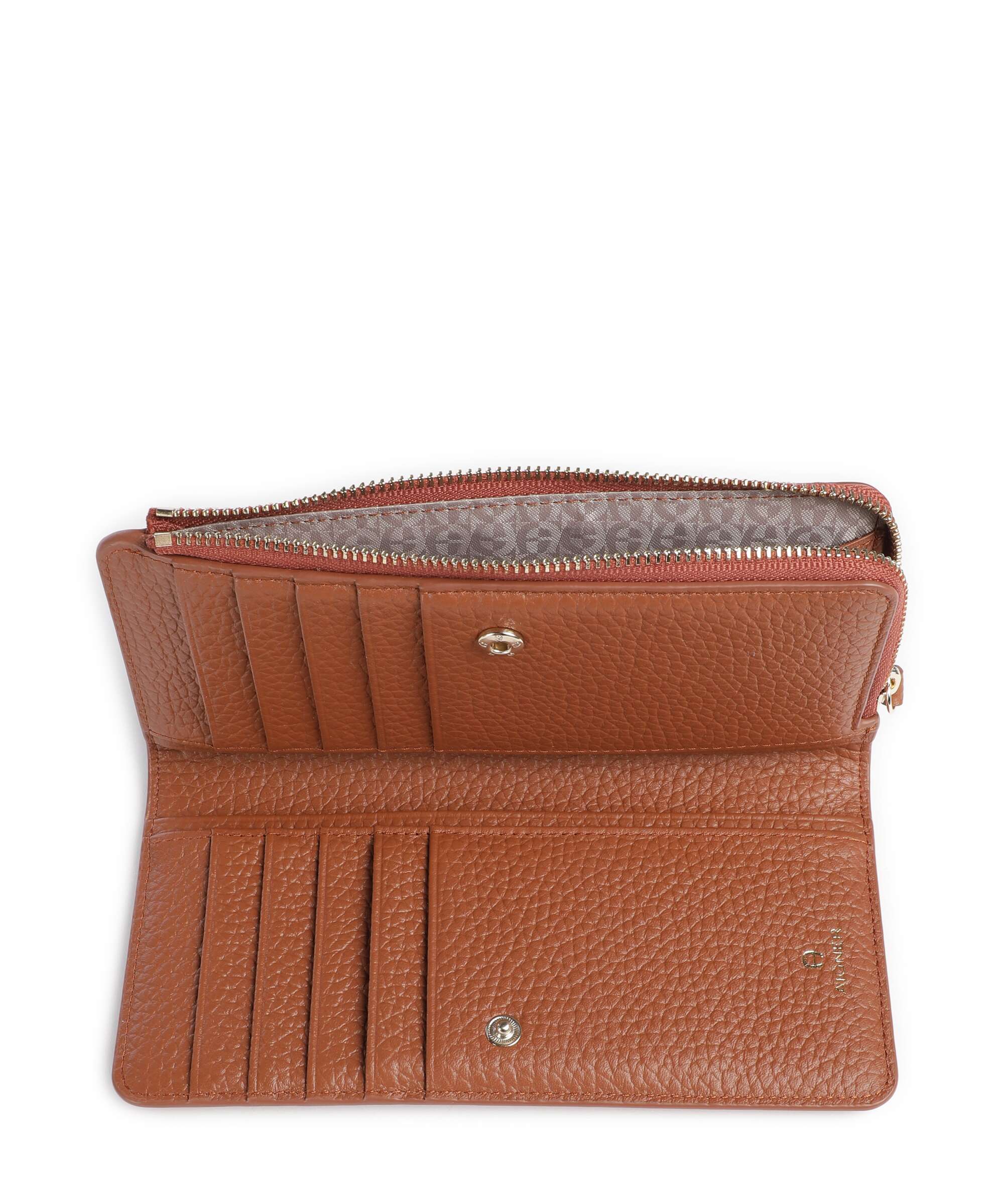 Aigner Carré Soft Wallet cognac brown