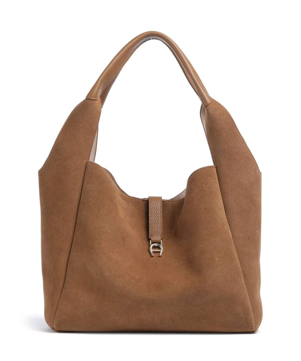 Aigner Zaira M Hobo bag oat beige