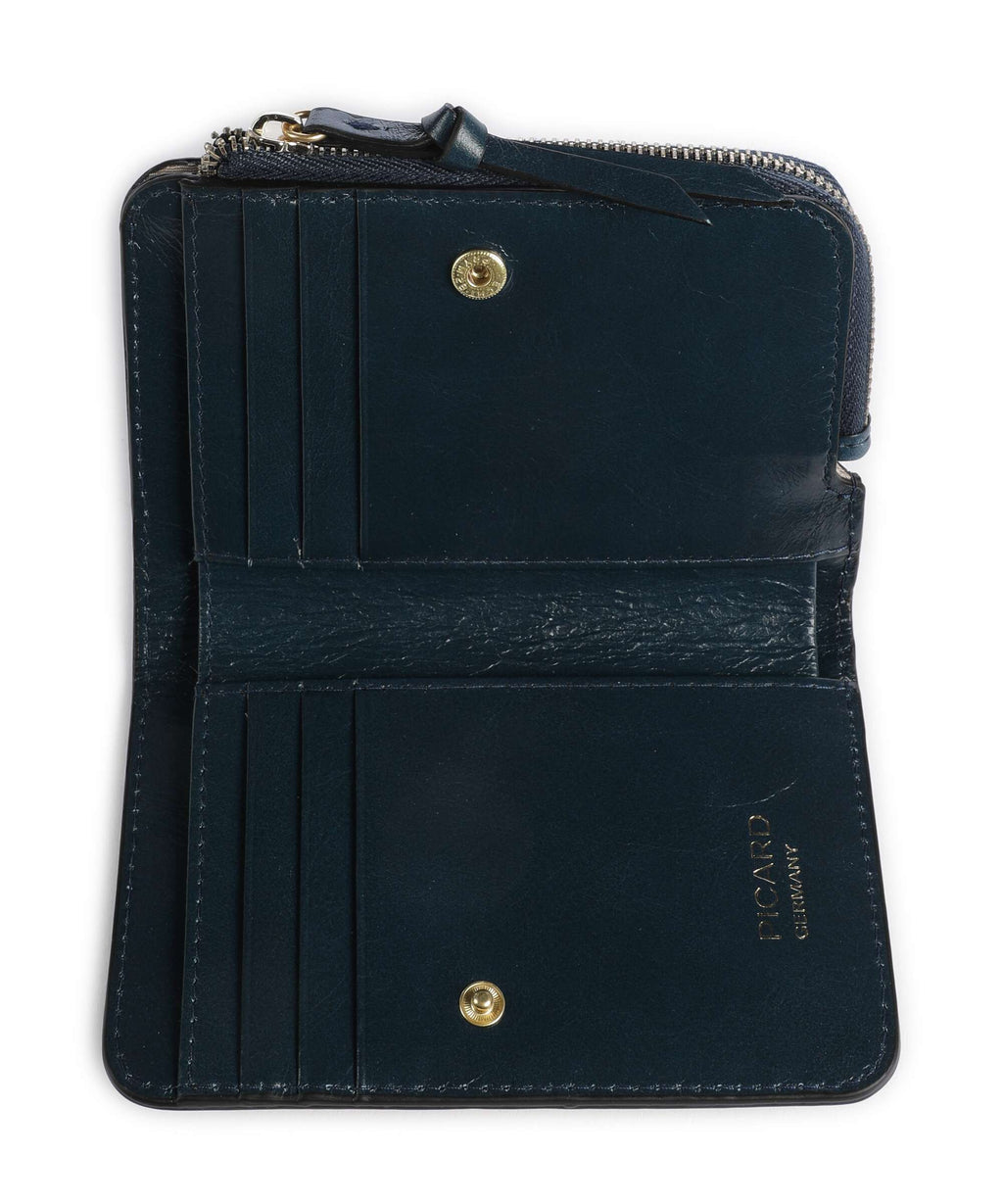 Picard Croco Wallet deep ocean
