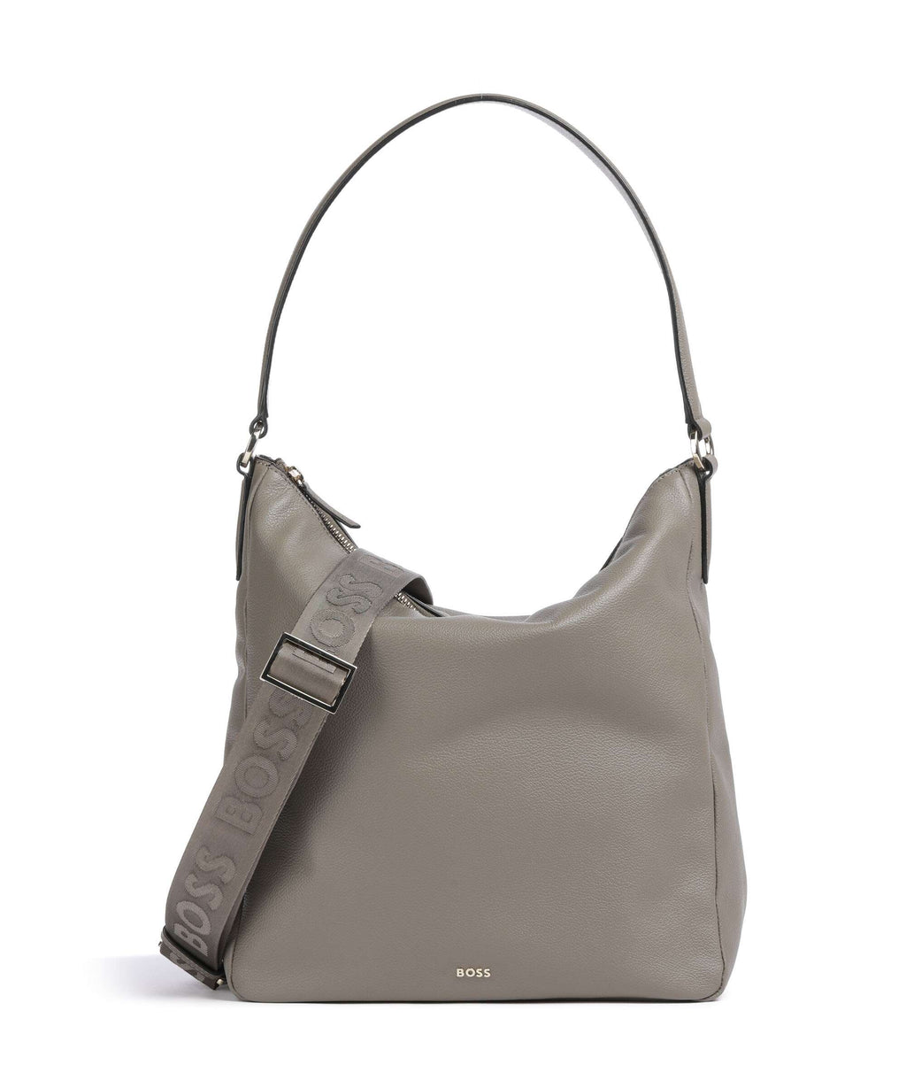 BOSS Alyce Hobo bag medium brown
