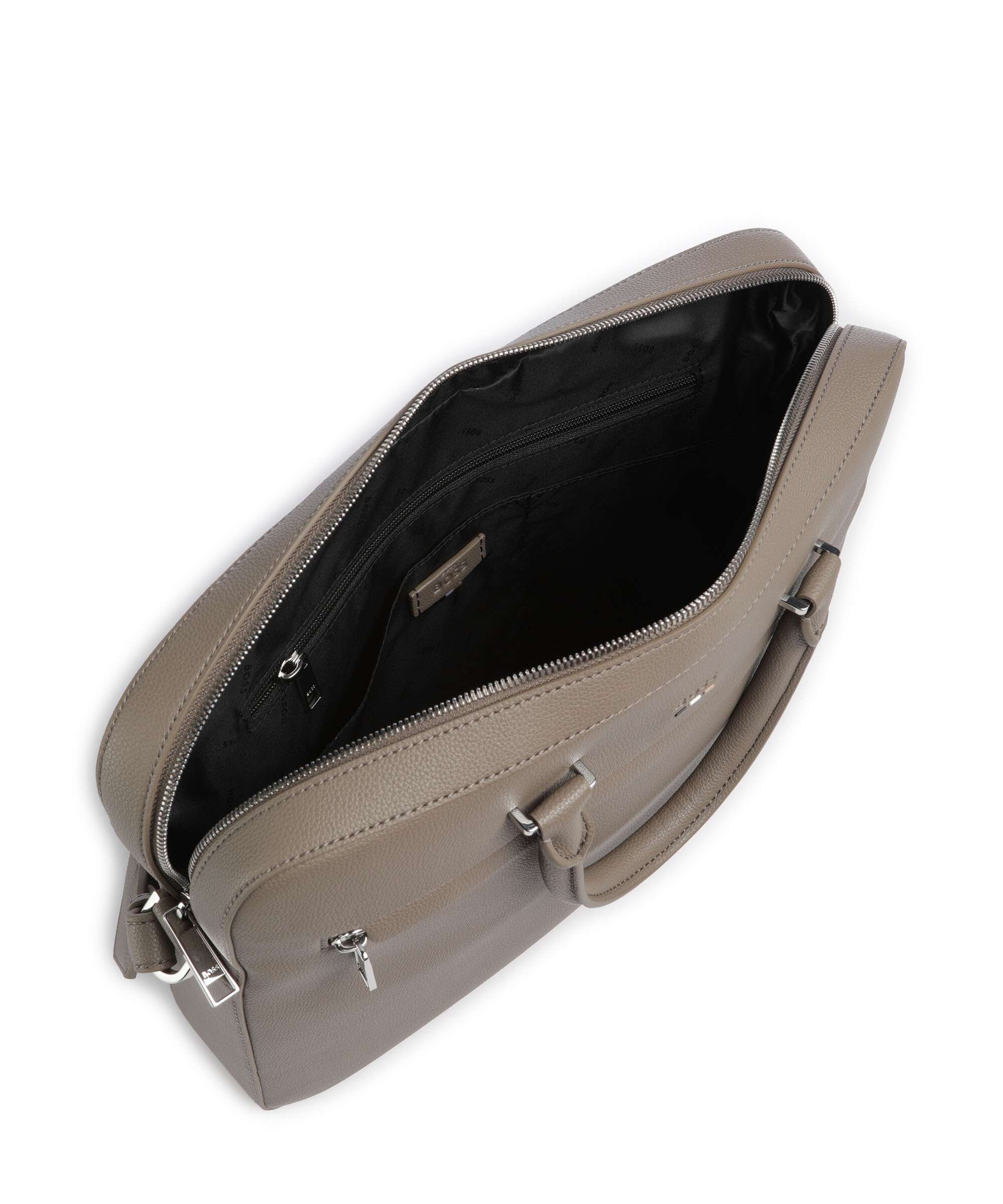 BOSS Ray Briefcase open green