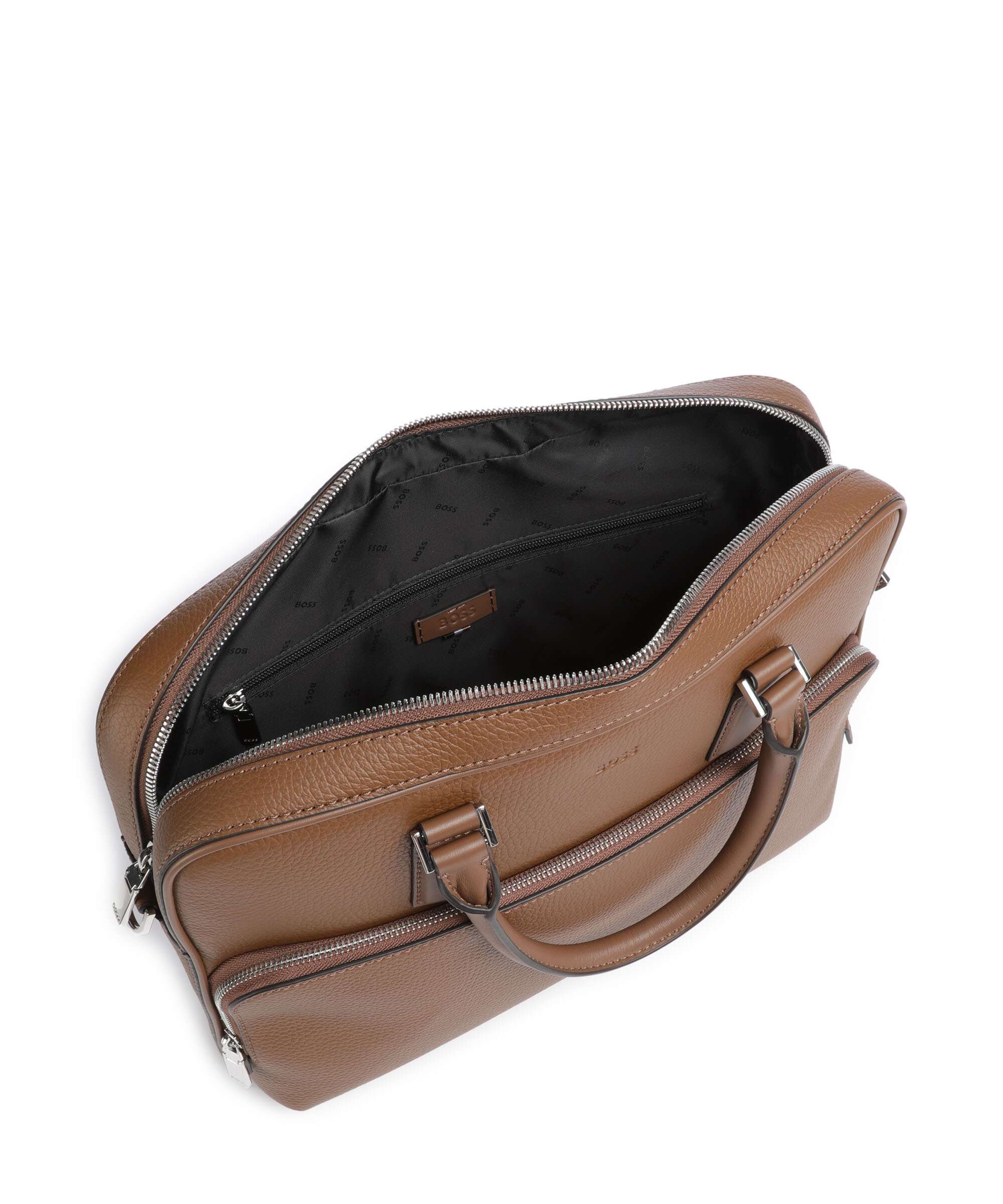 BOSS Crosstown Briefcase medium brown