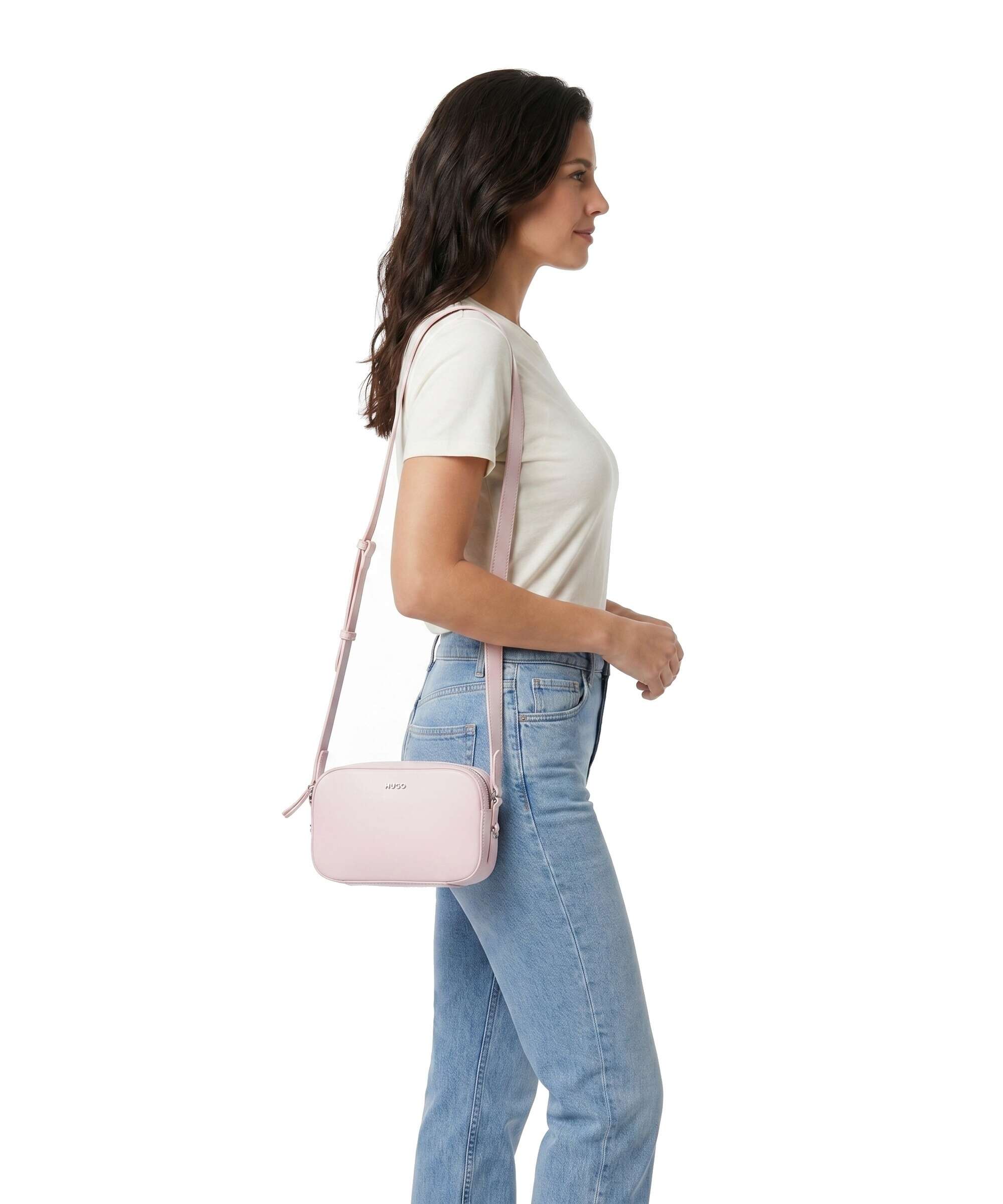 Hugo Syndra Crossbody bag light pastel pink