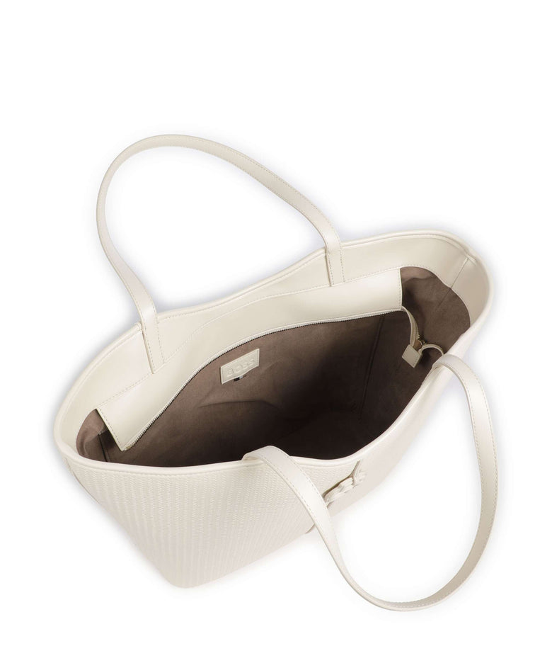 BOSS Anett Big Tote bag open white