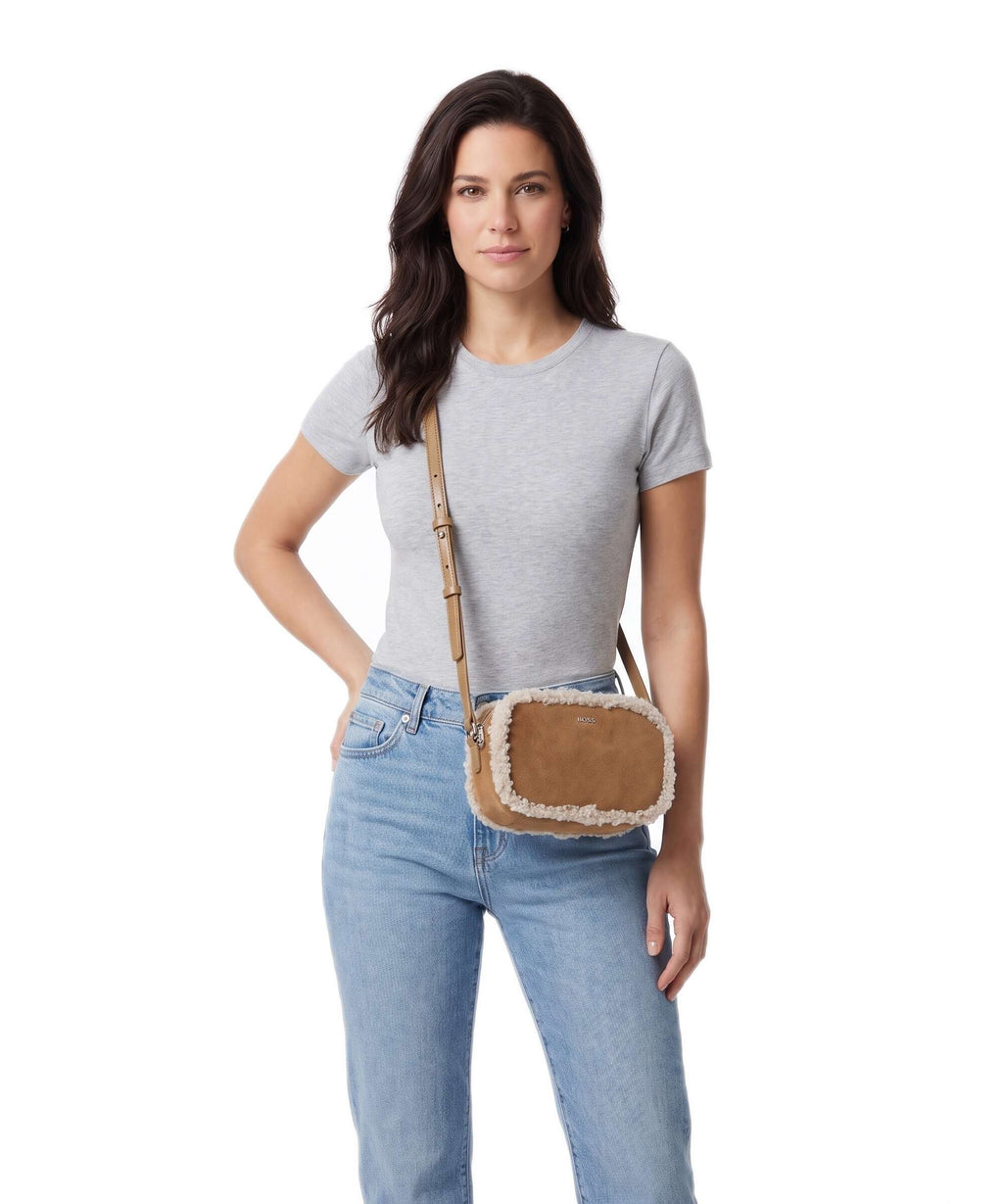 BOSS Sandy Crossbody bag medium beige